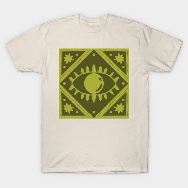 All Seeing Eye | Matcha Version T-Shirt by ghostieking